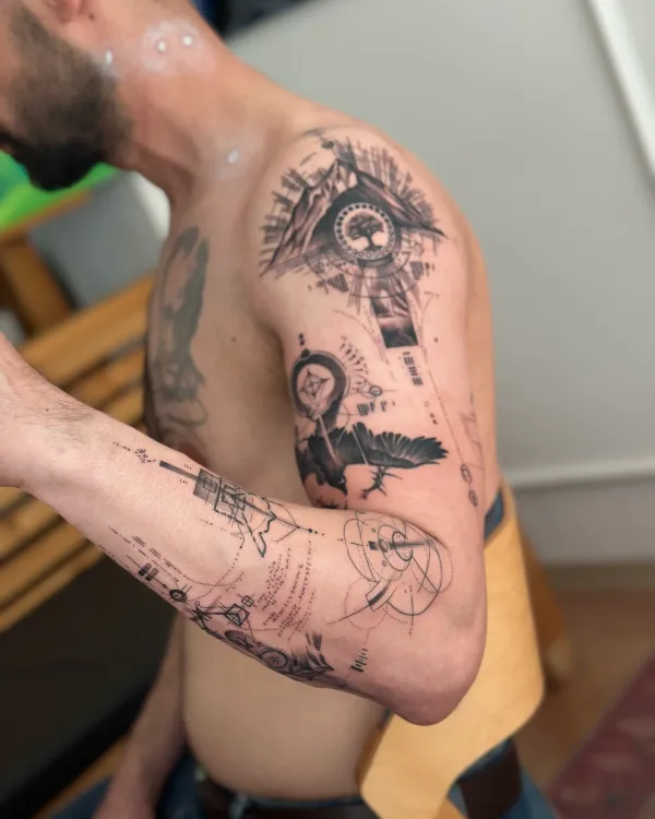 Dövme çalışması — Amir Talebi, Balon Circle İstanbul